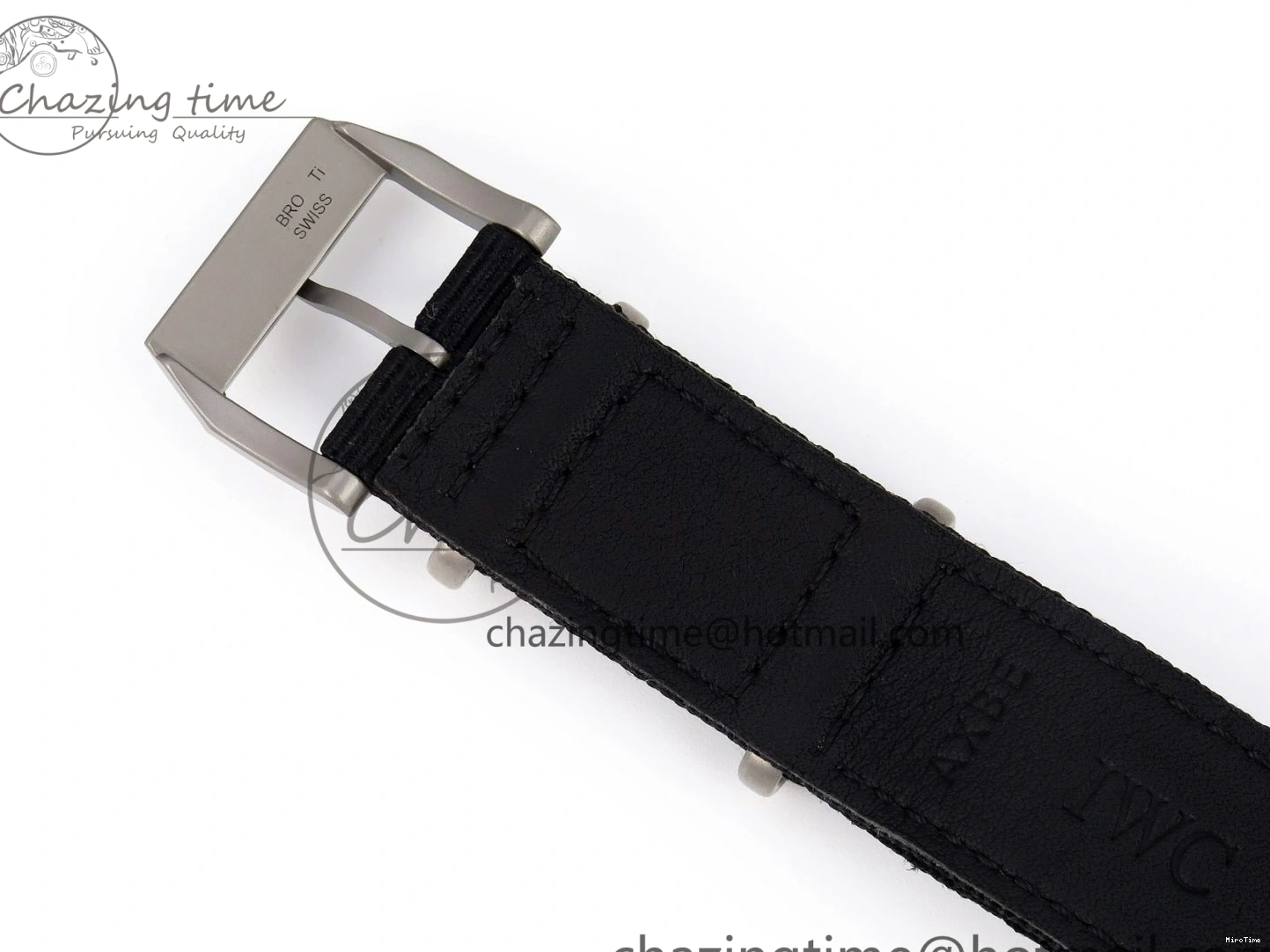 MIROTIME 0208 FreshLook Pilot’s Watch Top Gun Black Ceramic IW326901 ZF 1:1 Best Edition on Black Nylon Strap A 7026